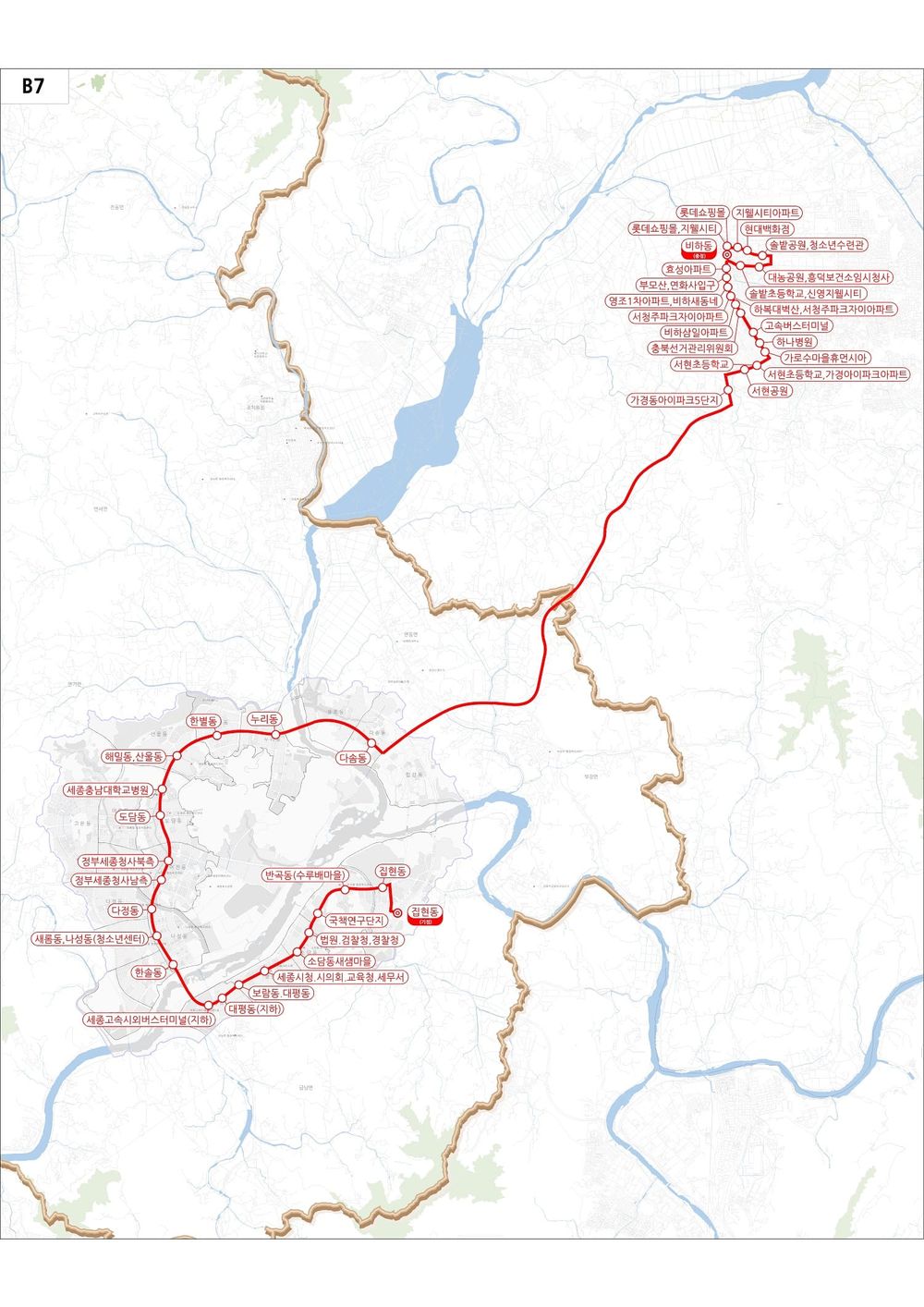세종-청주 광역버스 B7노선 이용객 증가세 post image