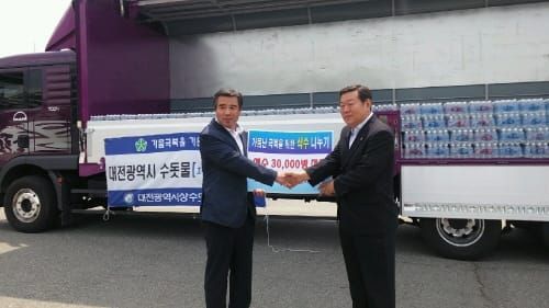 충남 가뭄지역에 대전 수돗물 이츠수 지원 post image