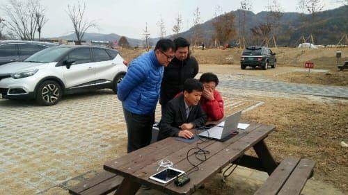 지적재조사 드론 촬영 활용, 임시경계점표지 설치 post image