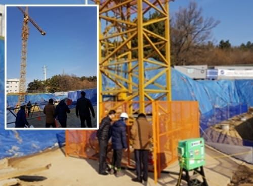 대전시, 건설현장 타워크레인 안전성 일제 합동점검 post image