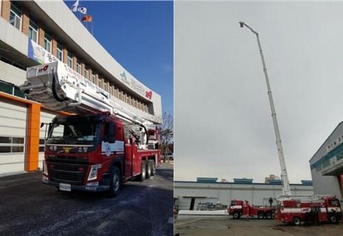 세종소방, 70m 굴절사다리차 현장 배치 post image