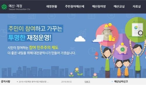 한눈에 보는 지난해 대전시 살림살이 post image