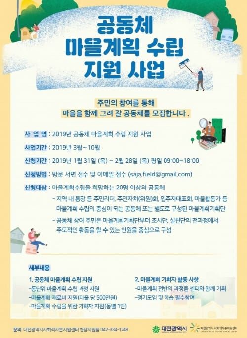 2019 공동체 마을계획 수립 사업 본격 추진 post image