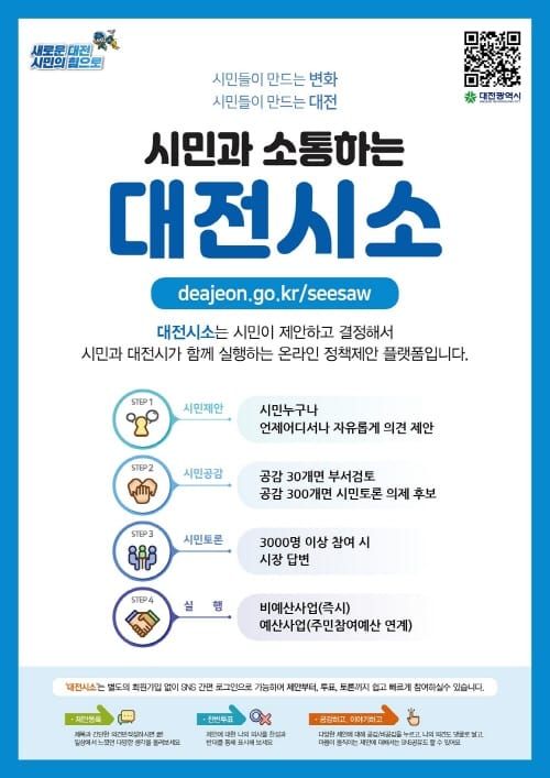 시민과 소통하는 정책제안 플랫폼 ‘대전시소’ 시범운영 post image