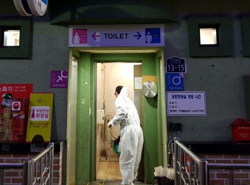 조치원읍, 코로나19 예방 공중화장실 소독 강화 post image