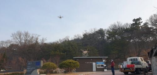 부여군, 소나무재선충병 드론방제 실시 post image