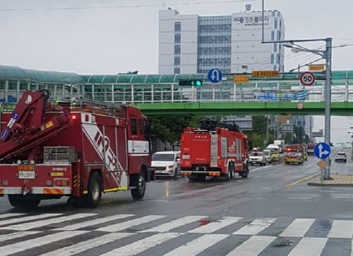 긴급차량 신호대기 없이 교차로 통과한다 post image