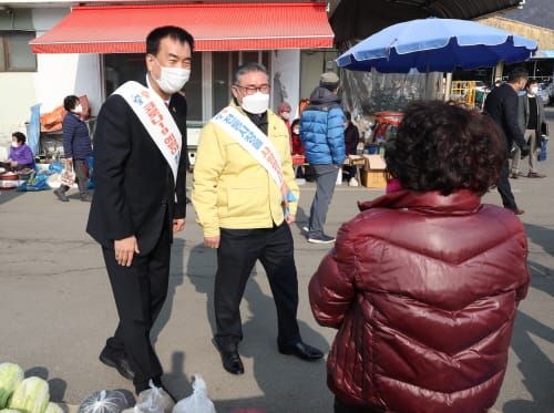김명선 충남도의회 의장, 설 명절 민심 청취 post image