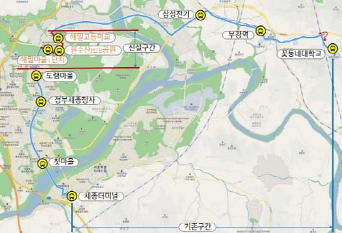 세종시 3개 버스노선 조정, 출퇴근·등하교 편의 높인다 post image