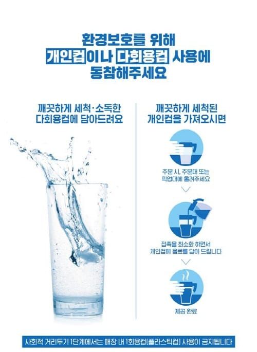 사회적 거리두기 단계별 ‘1회용품 사용 규제’ 변경 실시 post image