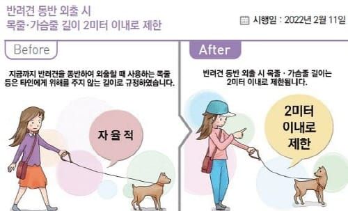 “반려견 목줄 길이는 2미터, 기억하세요” post image