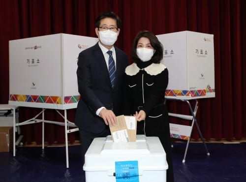 충청권 시도지사, 일제히 대선 사전투표 참가 post image