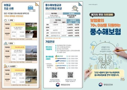 “장마철, 태풍 대비 풍수해보험 가입하세요” post image