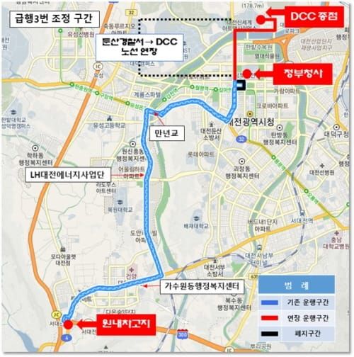 시내버스 6개 노선 조정, 9.1일 시행 post image