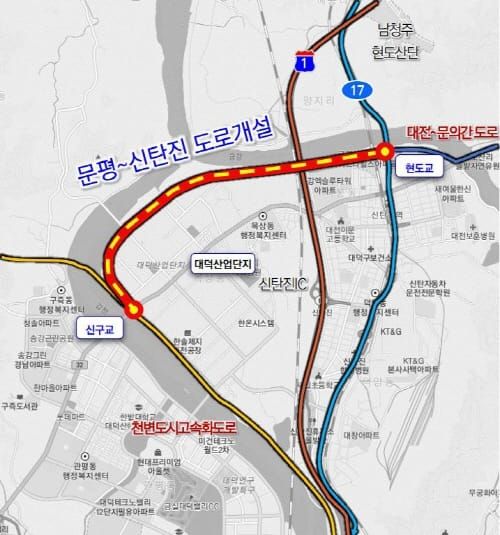 대전시, 문평~신탄진 도로개설사업 본격 추진 post image