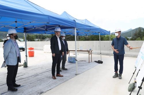 이상래 행복청장, 외삼~유성복합터미널 BRT 연결도로 건설현장 점검 post image