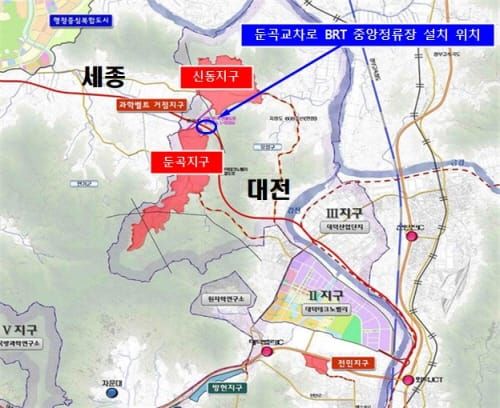 대전시 ‘둔곡교차로 BRT 중앙정류장 설치공사’ 착공 post image