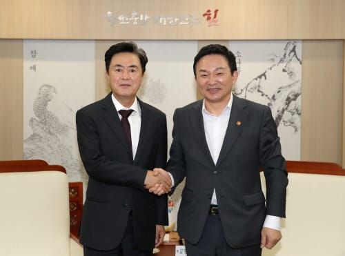 김태흠 지사, 원희룡 국토장관에 도 현안 건의 post image