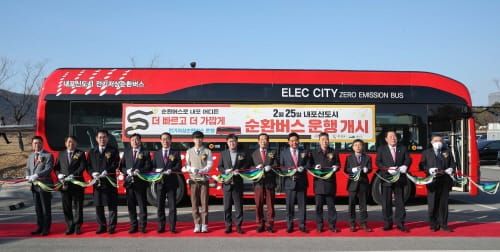 내포신도시 순환 전기저상버스 ‘시동’ post image