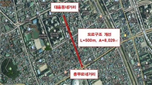 대전시, 대종로 (대흥동네거리~충무로네거리) 도로 구조 개선 post image