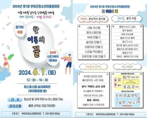 부여군, 청소년어울림마당 ‘한 여름의 꿀’ 개최 post image