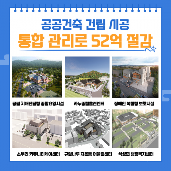 부여군, 공공건축 건립 시 감리용역 통합 진행으로 52억원 예산 절감 post image