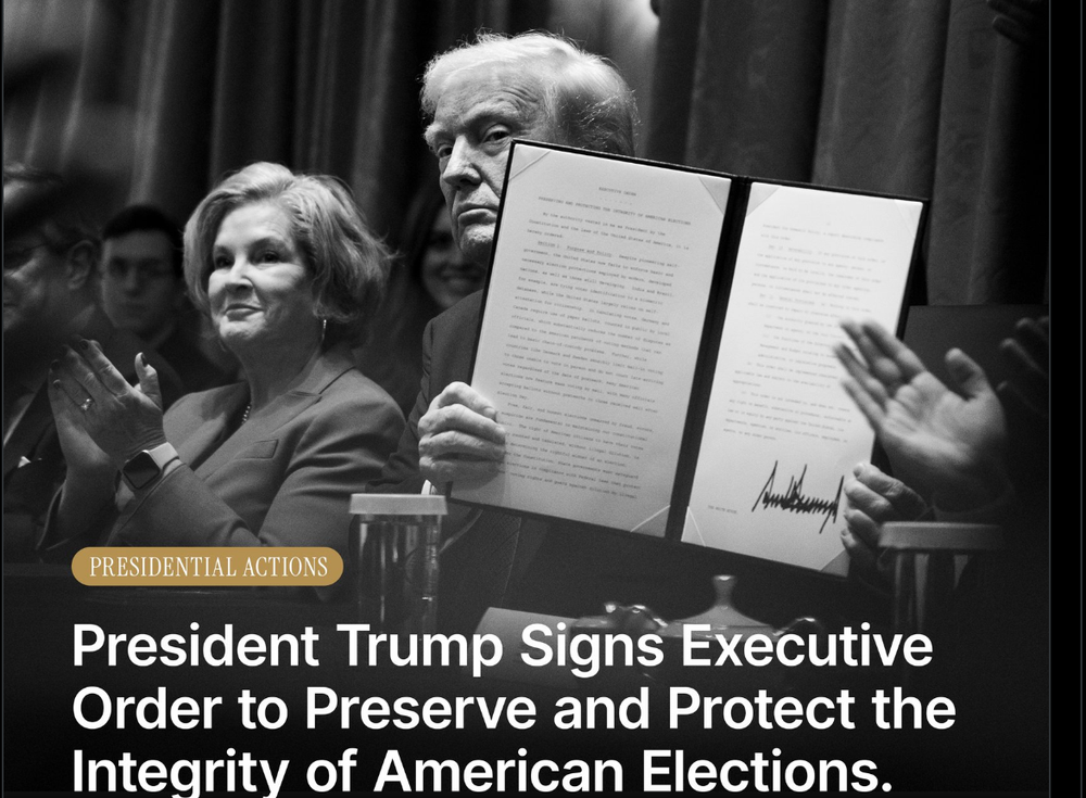 미국, 부정선거 방지 대대적 개혁 조치... 트럼프 대통령, 선거 무결성 강화 행정명령 서명 post image
