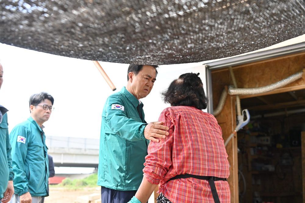 김태흠 지사, 수해복구 현장 및 임시대피소 점검 post image