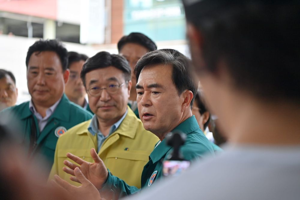 김태흠 지사, 윤호중 행안부 장관에 특별재난지역 선포 건의 post image