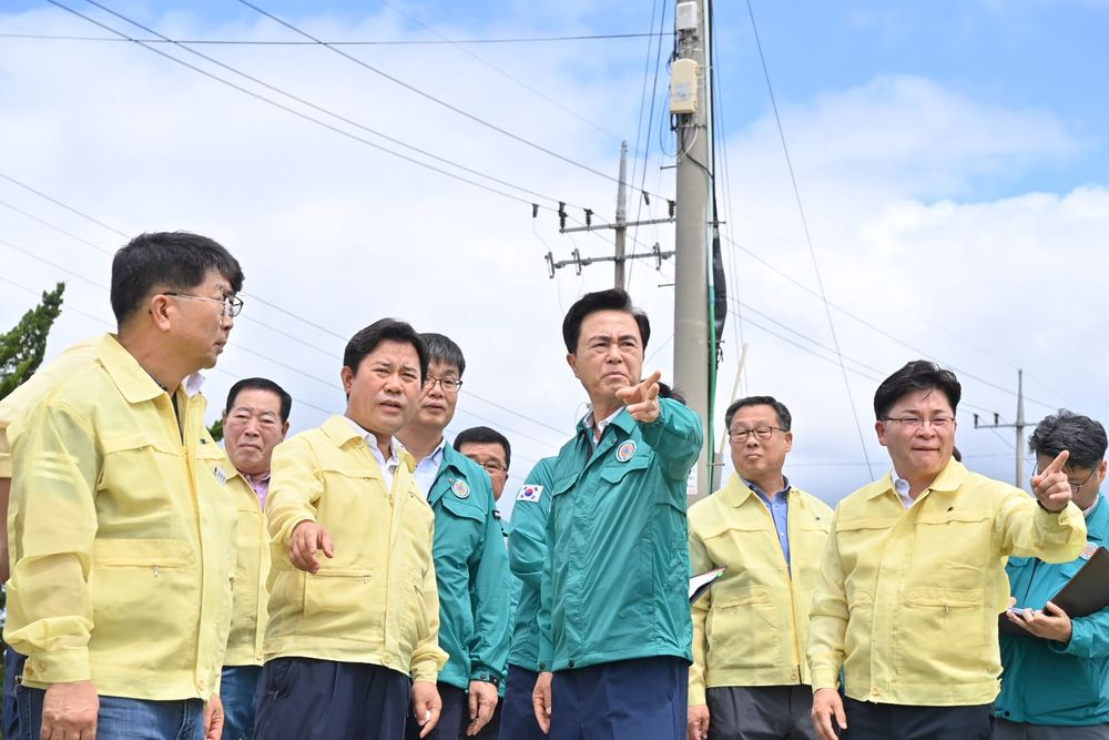 김태흠 지사, 호우 피해 복구 현장 점검 post image