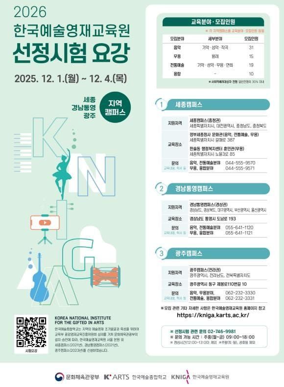 세종에서 충청권역 미래 예술인재 키운다 post image