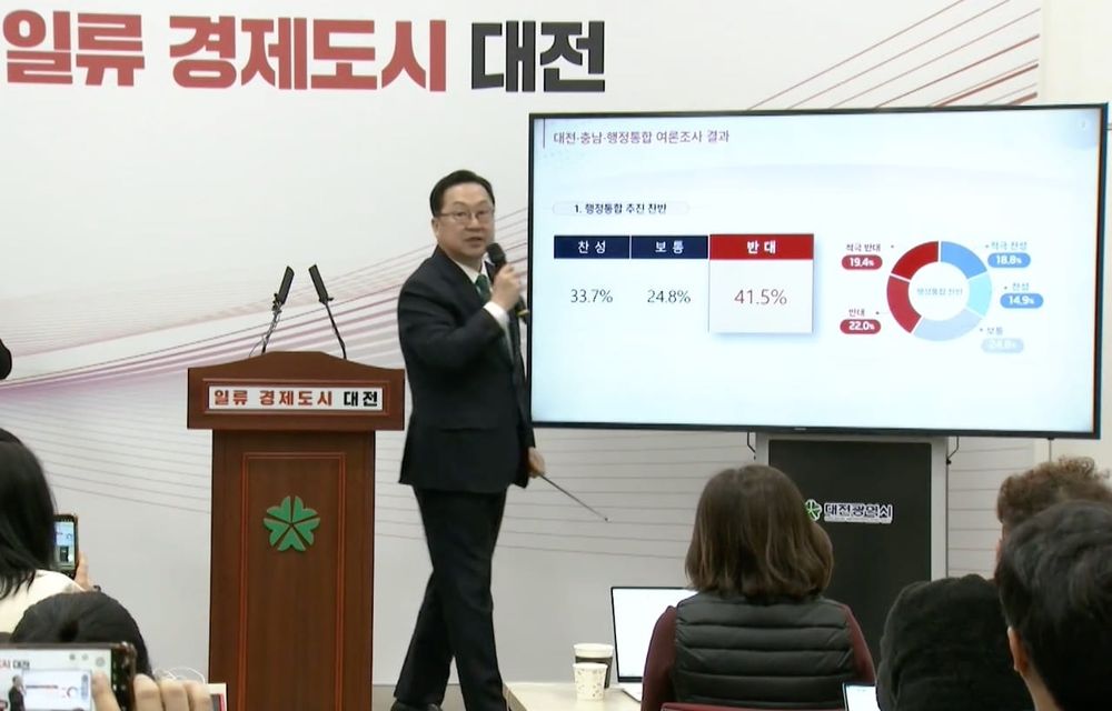 시민 10명 중 7명 "행정통합, 주민투표 먼저"…반대 여론도 찬성 앞서 post image