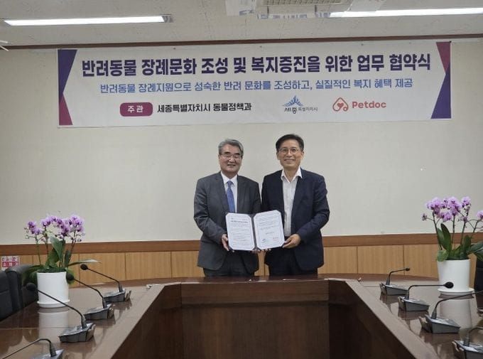세종시-㈜펫닥, 반려동물 장례문화 개선 업무협약 post image