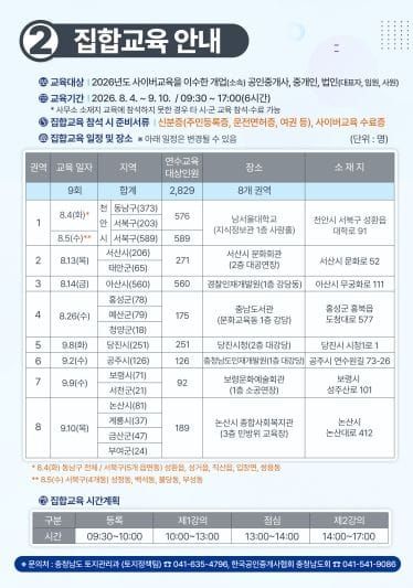충남도 공인중개사 연수 교육 전국 최초 직접 운영 post image