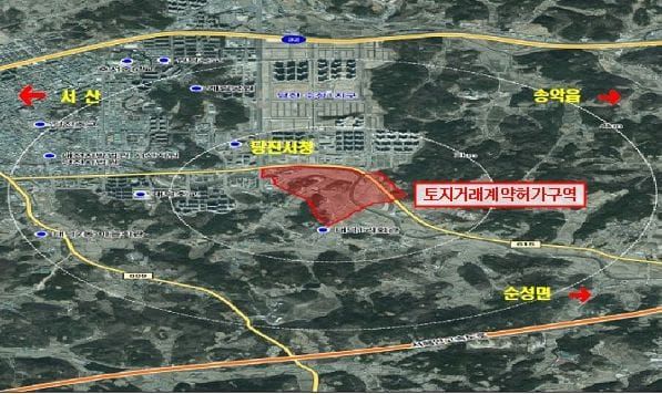충남도 당진·태안 토지거래허가구역 재지정 post image