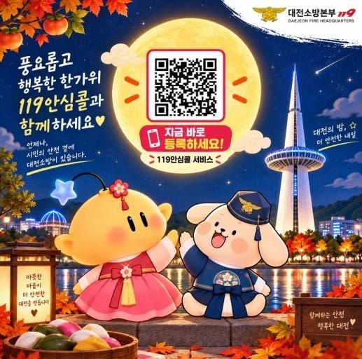 대전소방본부 추석에는 부모님께 119안심콜 선물하세요 post image