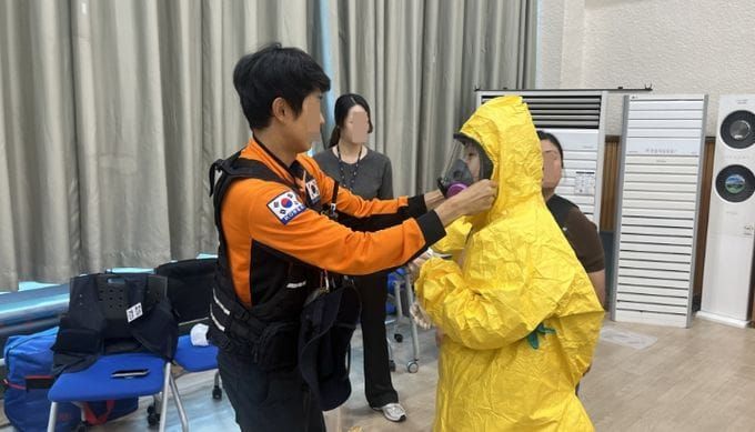 논산시, 유관기관 합동 ‘생물테러 대비·대응 모의훈련’ 실시 post image