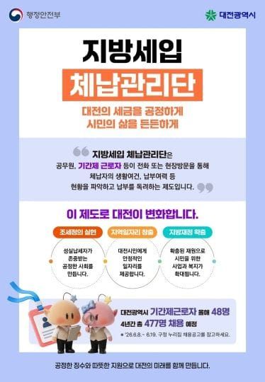 대전시 체납자 찾아가는 ‘지방세입 체납관리단’ 출범 post image