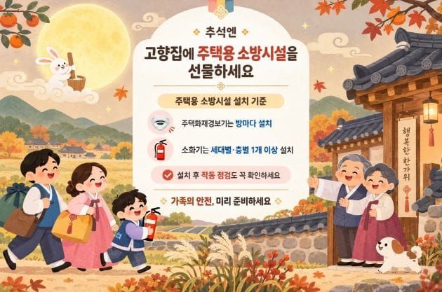 충남소방, “추석에는 고향집에 안전을 선물하세요” post image