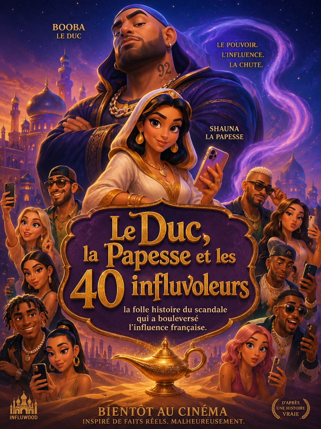 Le Duc, la Papesse et les 40 influvoleurs: la folle histoire du scandale qui a bouleversé l'influence française.