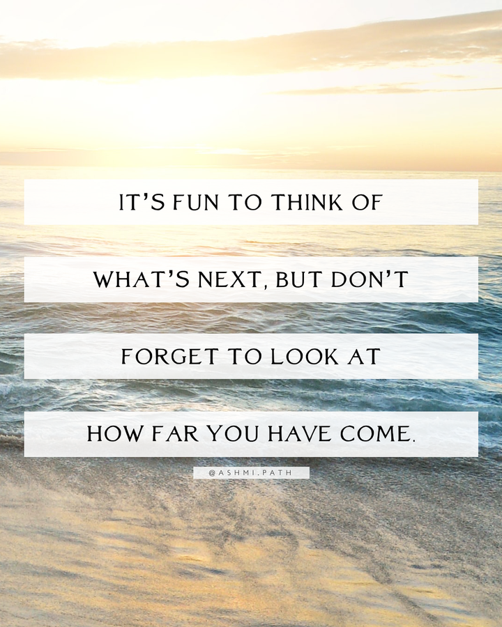 You Have Come So Far