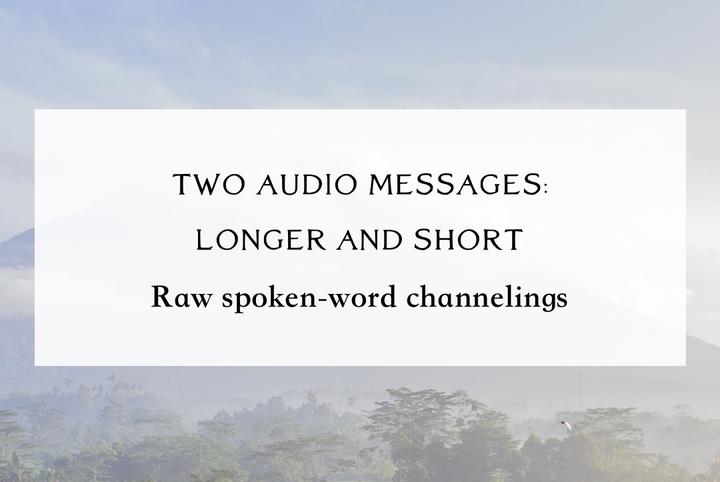 Two Audio Messages: Trusting the New & Anything is Possible