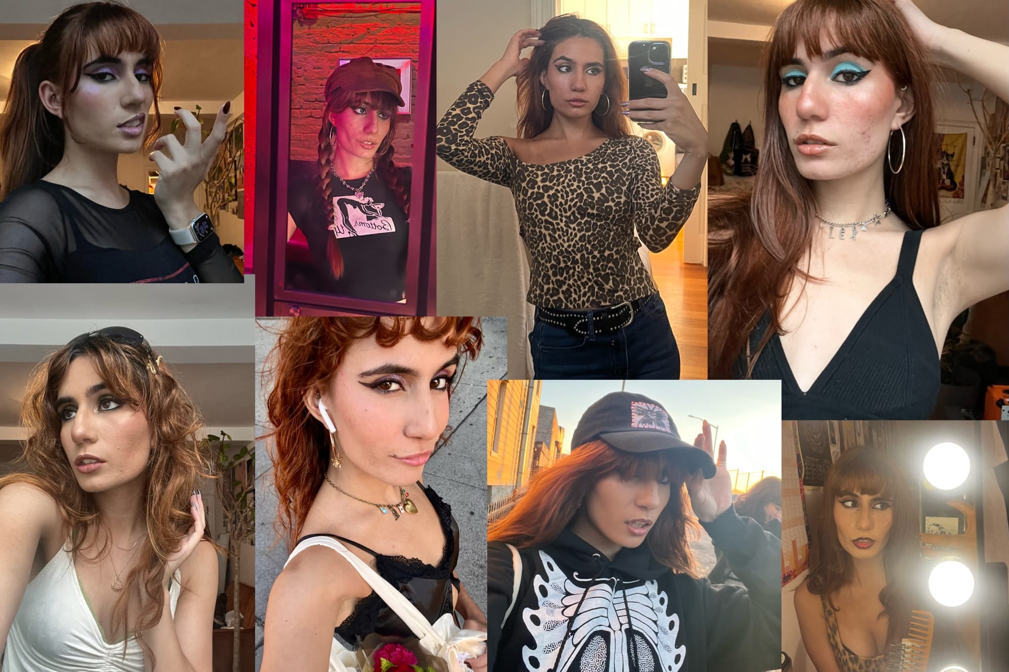Multiple photos of Lexee, various outfits and various poses