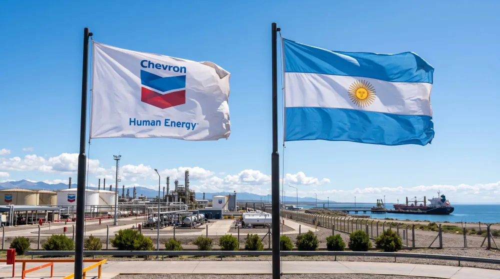 Chevron evalúa expandir su portafolio de gas natural licuado en Argentina y el Mediterráneo Oriental