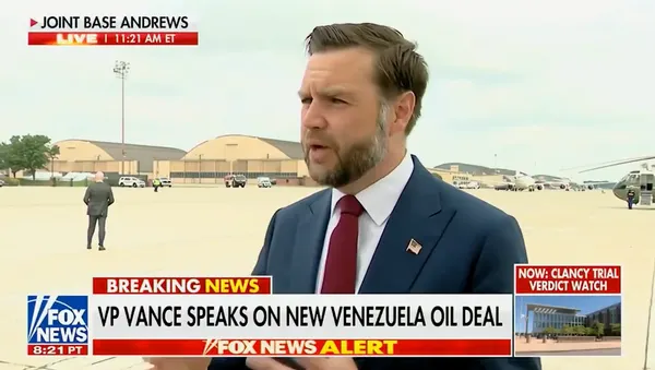 Vicepresidente JD Vance dice que la producción de Venezuela "ya está subiendo"