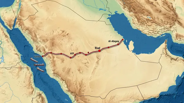 Arabia Saudita cierra preventivamente el oleoducto Este-Oeste tras sufrir ataques con drones atribuidos a milicias en Irak