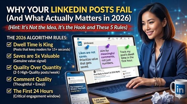 2026 LinkedIn Content Trends - Image of Daigo's phone with analytics