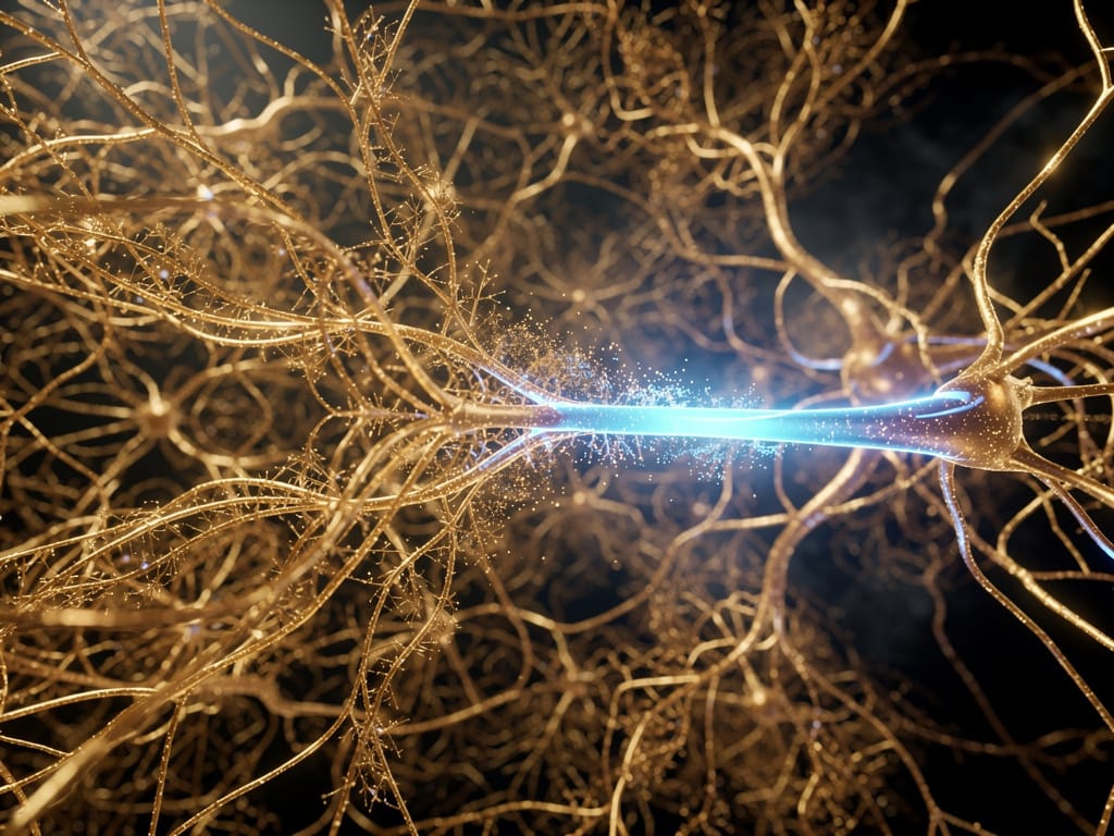A glowing network of neural pathways representing the subconscious mind