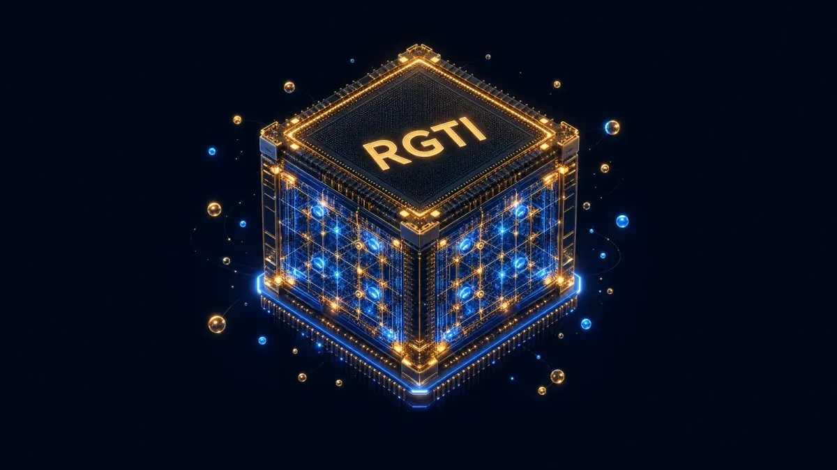 리게티(RGTI) 양자 컴퓨터 큐브 일러스트