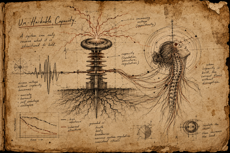 Un-Hackable Capacity: Why Your Life Doesn’t Expand Until Your Nervous System Can Hold the Voltage